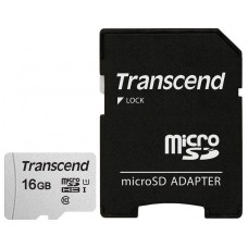 Transcend 16GB MicroSDHC U1 Class10 +SD adapter